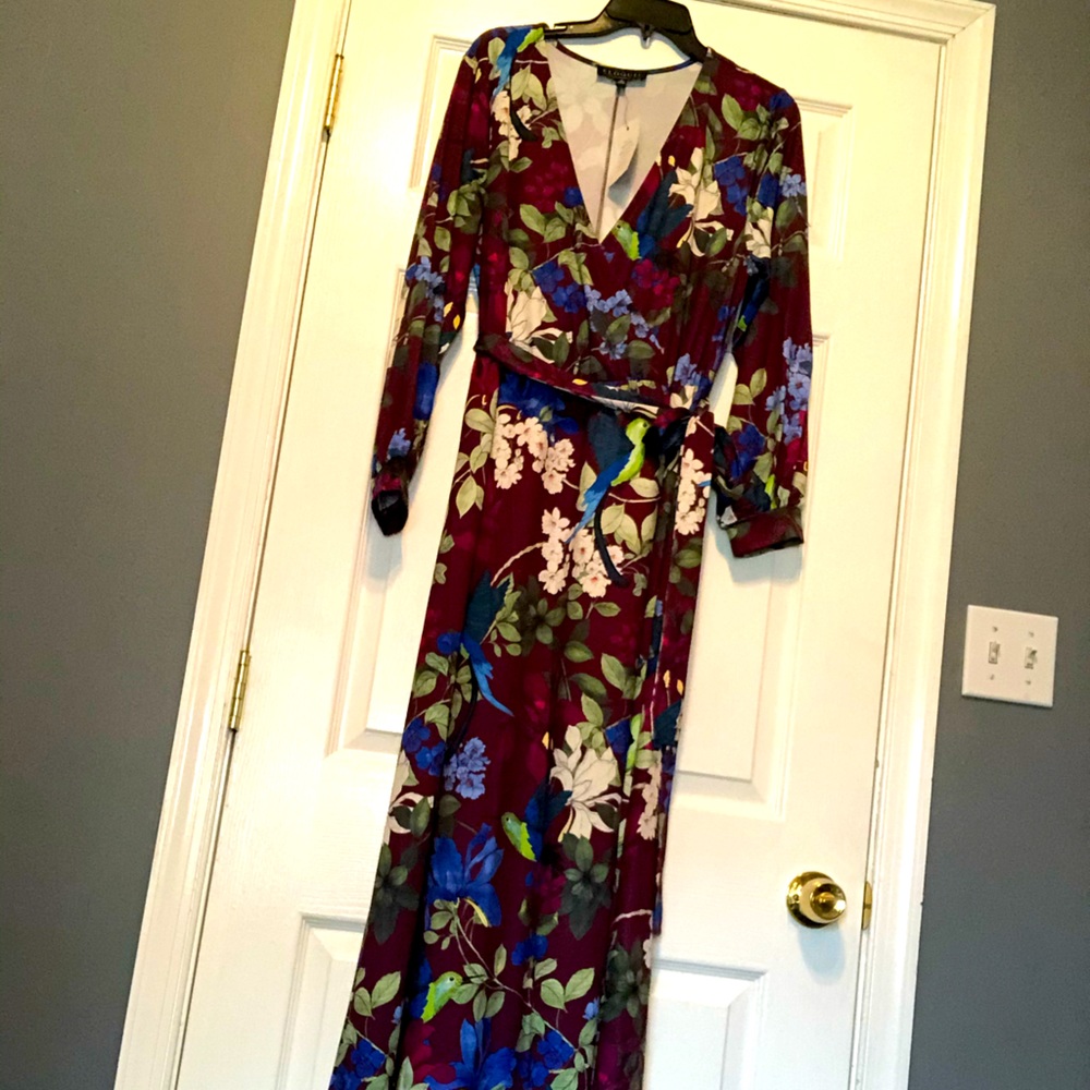 ELOQUII Faux Wrap maxi dress